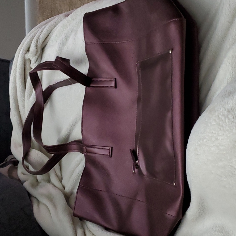 Bath & Body Works Burgundy Tote Bag